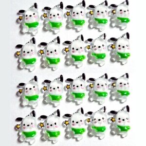 20 Mini  Pochacco Nail Charms Sanrio Character